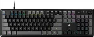 KEYBOARD MECHANICAL CORSAIR K70 CORE RGB, RED LINEAR SWITCH, CARBON GRAY, CH-9109B1E-NA