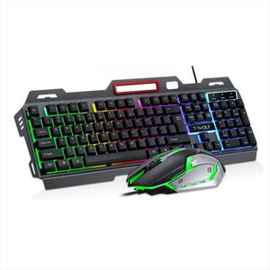 COMBO KEYBOARD AND MOUSE WIRED EXTRALINK GAMING TF600 RGB Illumination Black