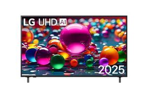 LG TV 55UA74003LB, 4K UHD, Smart TV, WebOS 25, ThinQ, а7 АI Processor 4K Gen8, HDR10 Pro