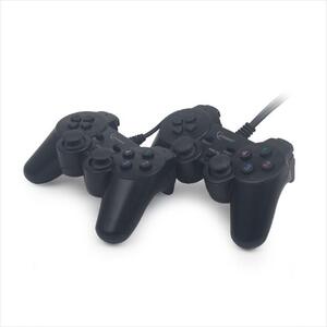 GAME PAD WIRED GEMBIRD DOUBLE, Vibration (for PC), Black, JPD-UDV2-01