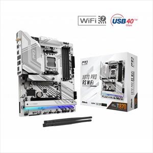 MB AM5 X870 Pro RS WIFI ASROCK 4xDDR5 8000+(OC), PCIe5.0x16, PCIe4.0x16, 3xM.2, 4xSATAIII, HDMI, DP, 2.5GB LAN, USB Type-C, WIFI 7