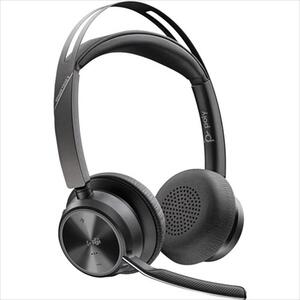 HEADPHONES POLY Voyager Focus 2 USB-A/C w/microphone, w/charging stand, 9T9J6AA#AC3 ,Bluetooth