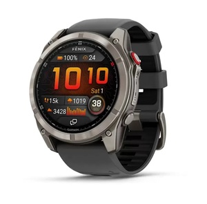 GARMIN Fenix 8 Pro – 51 mm, AMOLED, Sapphire, Titanium, Graphite/Black Silicone Band, 010-03199-11