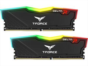 RAM DDR4 32GB(2x16GB) 3600MHz CL18 TEAM GROUP T-FORCE DELTA RGB, TF3D432G3600HC18JDC01 black