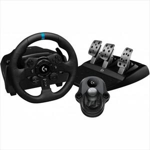 GAME WHEEL LOGITECH G923 TRUE FORCE BUNDLE w/ SHIFTER for PS4/PS5/PC, 991-000531