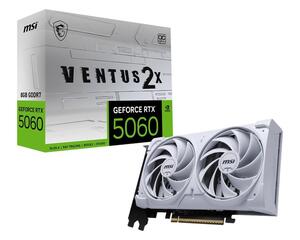 VGA MSI RTX 5060 VENTUS 2X OC White 8GB GDDR7, 3xDP, 1xHDMI, V537-003R