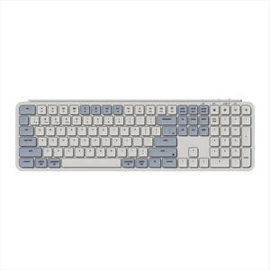 KEYBOARD WIRELESS KEYCHRON B6 PRO ULTRA SLIM Full Size Multi-Device (Wired, 2.4Ghz,Bluetooth), Retro Blue, B6P-K11