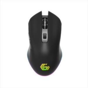 MOUSE WIRELESS USB GEMBIRD Firebolt 6-button RGB Gaming Mouse 2.4Ghz+USB, Black, MUSGW-6BL-02