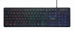 KEYBOARD WIRED USB GEMBIRD LED backlight, KB-UML-02