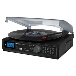 SENCOR Gramofon STT 212U USB/SD/FM/BT crna