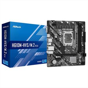 MB 1700 H610M-HVS/M.2 R2.0 ASROCK, 2xDDR4 3200MHz, M.2, VGA,HDMI, PCIex16 4.0, 1xPCIex1, 4xSATAIII, 2xUSB3.2Gen1, Gigabit LAN, H610M-HVS
