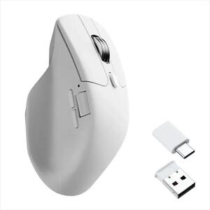 MOUSE WIRELESS USB KEYCHRON M6 WHITE (Premium Wheel), w/bluetooth, 30K DPI, 1K polling rate,All silent micro switch, M6S-A3