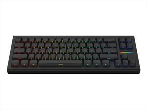 KEYBOARD MECHANICAL NUBI NK68HE, 65%, RGB, G3MS Magnetite Ice Hot-swappable, USB-C, Black, NK68-HE-BL-ANSI