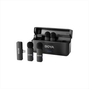 MICROPHONE WIRELESS SYSTEM BOYA BY-V4U, 2xMIC, USB-C Receiver, Black, BY-V4U