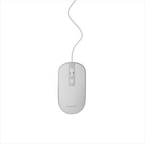 MOUSE WIRED USB GEMBIRD, 1200DPI, white/silver, MUS-4B-06-WS