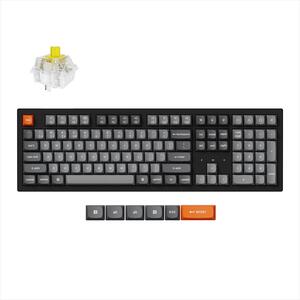 KEYBOARD MECHANICAL KEYCHRON K10 MAX HS Full Size RGB Keychron super Banana switch, Multi-Device 2.4 GHz & BT Black, K10M-H4