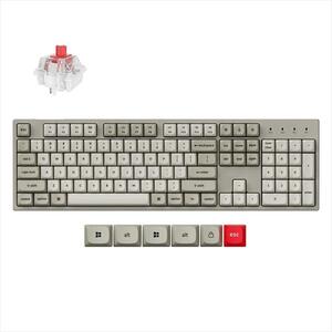 KEYBOARD MECHANICAL KEYCHRON C2 Pro 8K QMK RGB, Full Size, Super Red switch, C2PX-M1