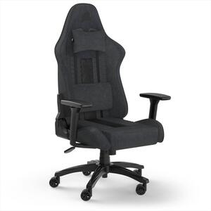 GAMING CHAIR CORSAIR TC100 RELAXED FABRIC, 120KG MAX, Black/Grey, CF-9010052-WW