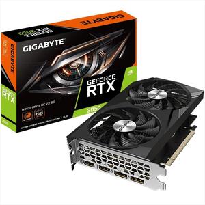 VGA GIGABYTE RTX3050 WINDFORCE OC V2 8GB GDDR6 128bit, 2x HDMI 2.1, 2x DP 1.4a, GV-N3050WF2OCV2-8GD