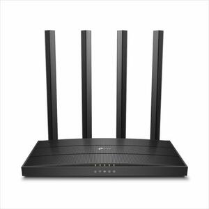 NET ROUTER WIRELESS TP-LINK ARCHER C6 V4, AC1200, Dual Band, MU-MIMO, 5xGb Ports, 5GHz, w/4 antennas