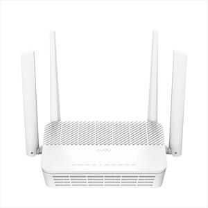 NET ROUTER WIRELESS DUAL BAND Wi-Fi 6 POE AX3000 CUDY WR3000P, w/4 antennas, 1x WAN/POE 2,5G port, 4x LAN 100/1000 ports, USB port