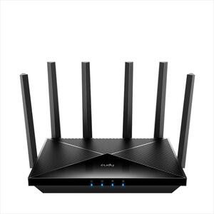 NET ROUTER WIRELESS DUAL BAND Wi-Fi 7 BE6500 CUDY WR6500H, w/6 antennas, 1x 2.5G port, 4x LAN 100/1000 ports