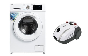 VIVAX СЕТ Машина за перење WFL-120712CI + VC-1610W правосмукалка