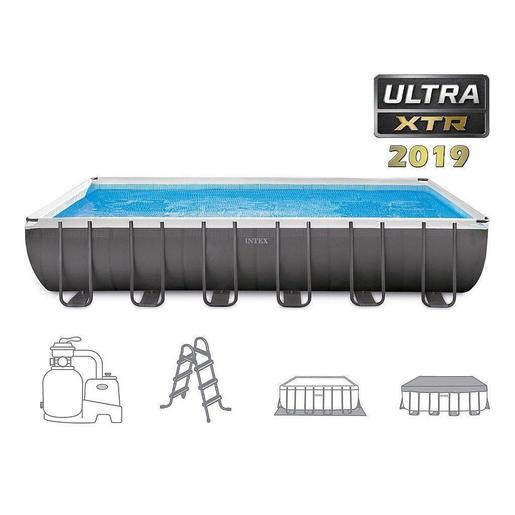 INTEX 26374 Ultra XTR Frame 975х488х132 cm co песочна филтер пумпа, скали, покривка и подлога
