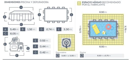 Intex 26356 Ultra XTR Frame 549x274x132cm монтажен базен со песочна пумпа