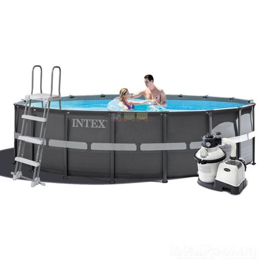 Intex 26326 Ultra XTR Frame 488x122cm монтажен базен со песочна пумпа