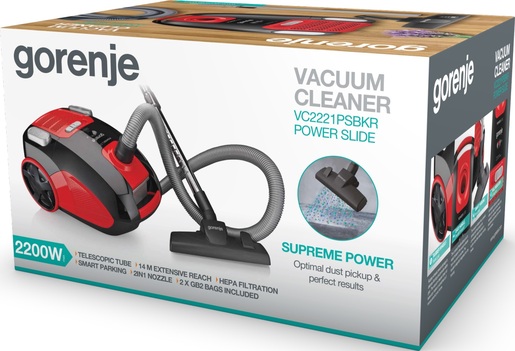 Gorenje Правосмукалка VC2221PSBKR