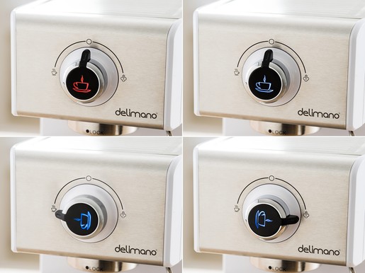 Delimano Espresso Coffee Machine Deluxe Апарат за кафе