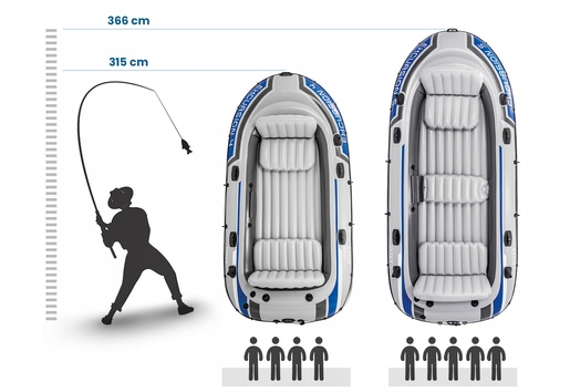 INTEX 68325 Excursion 5 366 x 168 x 43 cm чамец