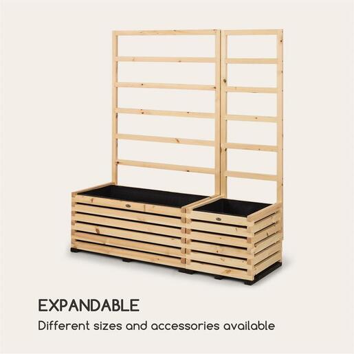 BLUMFELDT BLUMFELDT Modu Grow 100 UP дрвена мрежа за растенија, Жолта боја