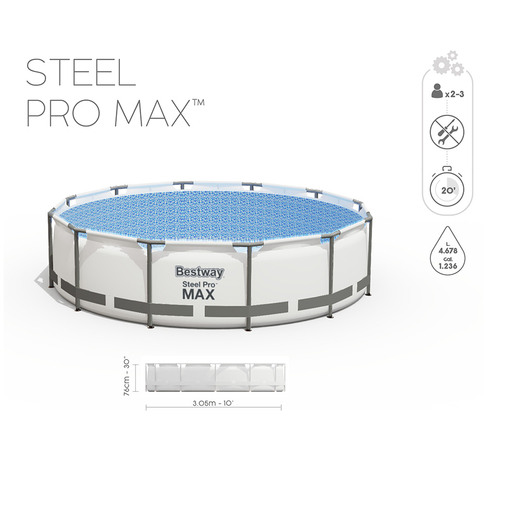 BESTWAY 56408 Steel Pro 305x76cm монтажен базен со филтер пумпа