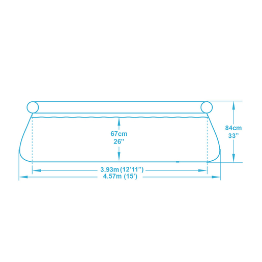 BESTWAY 57313 457x84cm базен на надувување со филтер пумпа