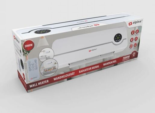 ALPINA Осцилаторна ѕидна греалка 2000 W PTC 56x12x18.5 cm