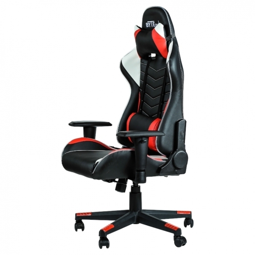 Bytezone Winner gaming стол, LED светла, далечинкси управувач црна/црвена