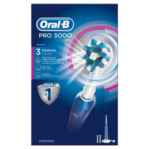 OralB POWER D20 PRO 3000 електрична четка за заби + 2 рефили