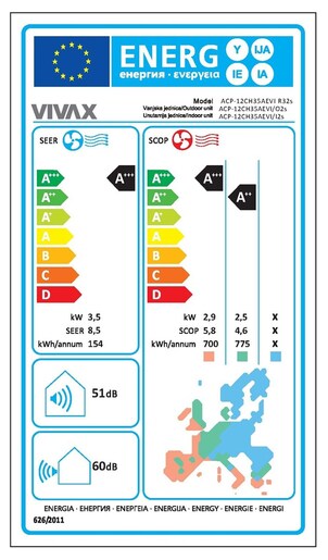 VIVAX COOL ACP-12CH35AEVI+ GOLD R32 инвертер клима уред