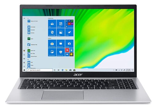 Acer Aspire 5 A515-45-R1FG (15,6" FHD IPS, AMD Ryzen 5 5500U, 16GB RAM, 512GB SSD) Pure Silver, лаптоп