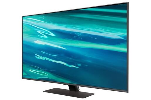 SAMSUNG QLED TV QE65Q80A ATXXH 65" (165cm) 4K Ultra HD, Smart, Quantum 4K procesor, Direct Full Array 8x, Carbon Silver телевизор