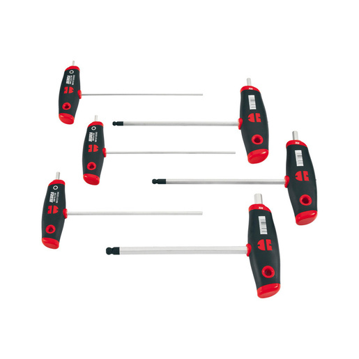 Wurth Сет T-одвртувачи со топчест имбус прифат, ZEBRA