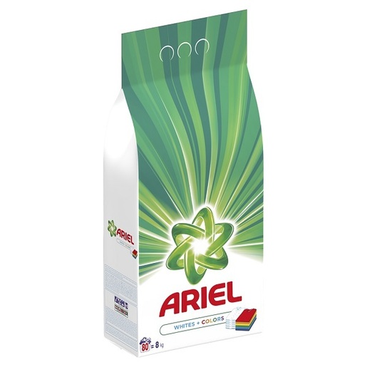 ARIEL 8kg White & Color прашок за перење