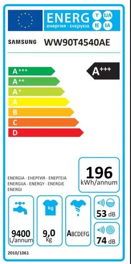 SAMSUNG WW90T4540AE1LE машина за перење алишта