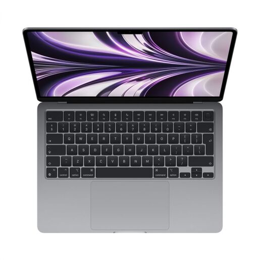 Apple MacBook Air, mlxx3cr/a, 13.6 Retina display 500nits, M2 chip 8‑core CPU, 10‑core GPU, 8GB RAM, 512GB SSD, Space Grey, лаптоп