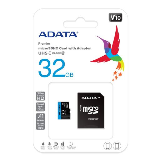 ADATA SD MICRO 32GB HC Class10 UHS-I A1