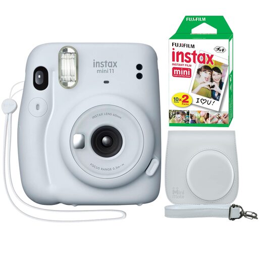 FUJIFILM INSTAX Mini 11 SET BOX Инстант филм камера (Ice White)