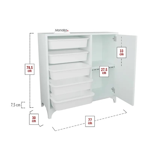 MONACO МЕРЛИН Повеќенаменски плакар