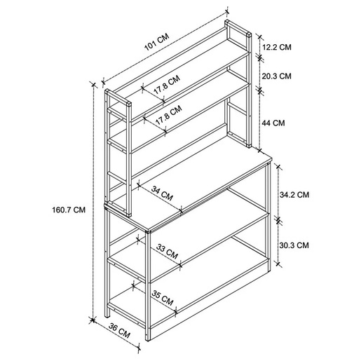 ИНДУСТРИАЛ MK28-05-02 Кујнски рафт